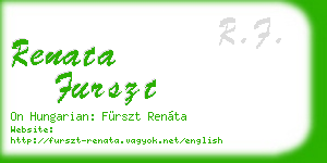renata furszt business card